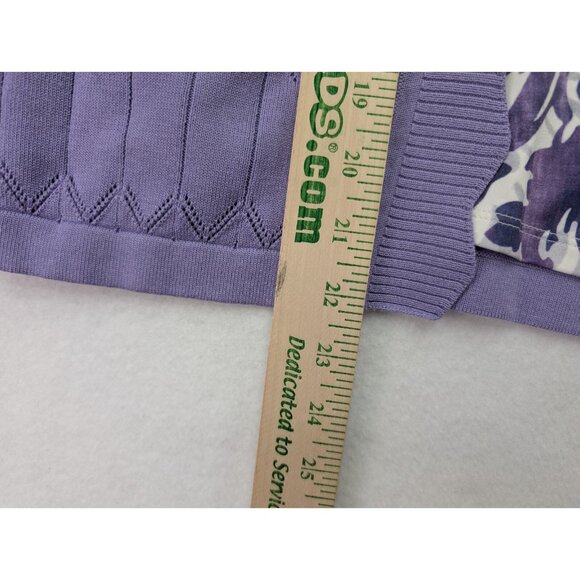 Alfred Dunner Women's Sweater Size PS Purple 2-For Cardigan Twinset NEW - Picture 8 of 11